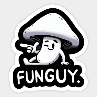 Funguy Fungy Shroom Sticker